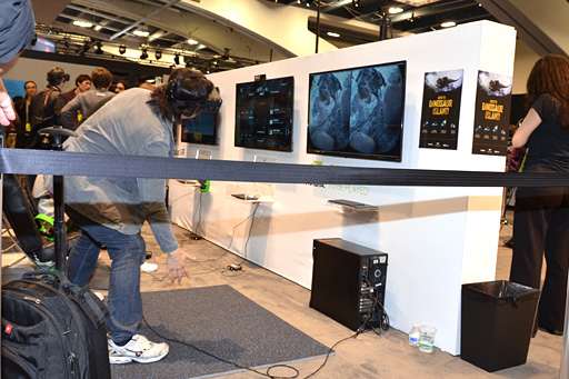 画像ギャラリー No.011のサムネイル画像 / ［GDC 2015］Crytekの2015年は仮想現実とAndroid TVにフォーカス。ブースでCEOに話を聞きつつ，恐竜と戯れてきた