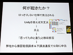 画像ギャラリー No.008のサムネイル画像 / 山本一郎氏が語る「プロジェクト炎上のメカニズムと早期発見,行うべき処理の概論」。ゲーム開発はなぜ炎上するのか