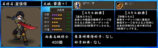 画像ギャラリー No.003のサムネイル画像 / 「四神演武 Regulus」,三国志で名高い魏の武将「夏候惇」が名将として参戦