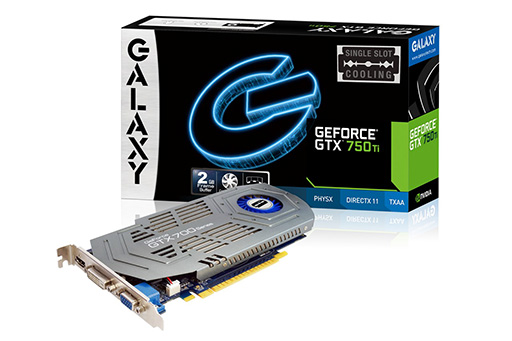 画像ギャラリー No.001のサムネイル画像 / GALAXY,1スロット仕様のGTX 750 TiとファンレスのGT 720カードを発売