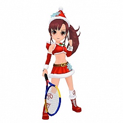 画像ギャラリー No.004のサムネイル画像 / 「スマッシュ☆テニス ラブショット!!」,新登場のサンタ衣装で楽しもう