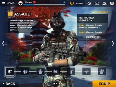 画像ギャラリー No.031のサムネイル画像 / スマホ向けFPS「モダンコンバット5:Blackout」プレイレポート。“クラス”の導入で,より白熱した戦いが楽しめるように