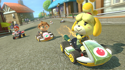 画像ギャラリー No.008のサムネイル画像 / 「マリオカート8」の追加コンテンツ第1弾で「GC ヨッシーサーキット」が登場。オフロードを得意とする新カート「タヌキバギー」も発表