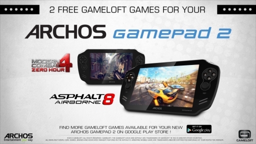 画像ギャラリー No.001のサムネイル画像 / 「アスファルト8」と「モダンコンバット4」がArchosのAndroidタブレット「GamePad 2」に最適化