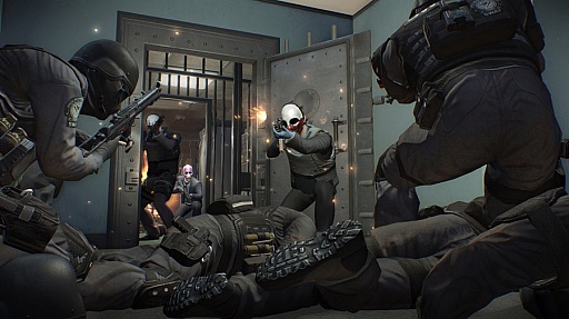 画像ギャラリー No.019のサムネイル画像 / ヒット作の続編「PAYDAY 2」のインプレッション。覆面かぶって銀行を襲うという，大人向けのクライムアクションのデキはいかに