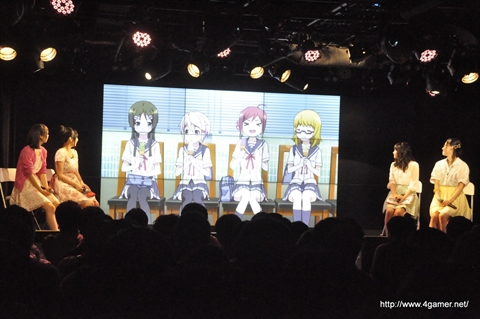 画像ギャラリー No.008のサムネイル画像 / アニメ「GO!GO!575」の新キャラ“小野小梅”役の芹澤 優さんも出演。大坪由佳さん,大橋彩香さん,寿 美菜子さんらメインキャストが一堂に会した「鳩寺女子学園新入生歓迎会」をレポート