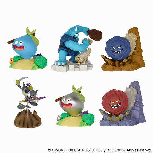 画像ギャラリー No.002のサムネイル画像 / 「ドラゴンクエスト 立体モンスター図鑑フィギュア」第2弾が11月11日に発売決定。スライムやばくだん岩，ギガンテスなど6体を立体化