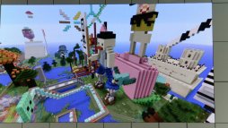 画像ギャラリー No.005のサムネイル画像 / 「Minecraft」の参加型イベント「1,000人でつくる!“夢の日本”プロジェクト ファイナル!」レポート。小学生達が創意工夫で作った建造物を披露