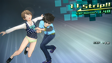 画像ギャラリー No.004のサムネイル画像 / 明日発売の「AKIBA’S TRIP2」,“下着すら奪う”という禁断の技「フルストリップ」の出し方が公開。獲得した下着はやはり装備可能