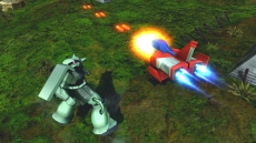 画像ギャラリー No.016のサムネイル画像 / 「機動戦士ガンダム EXTREME VS. FULL BOOST」,万能型のガトー搭乗ゲルググと,岩を投げて戦うドアン搭乗のザクIIが4月16日に配信