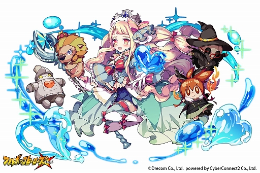 画像ギャラリー No.003のサムネイル画像 / 「フルボッコヒーローズX」,10連召喚で水属性★5以上ヒーローが1体以上確定の「水属性召喚ガチャ」が開催