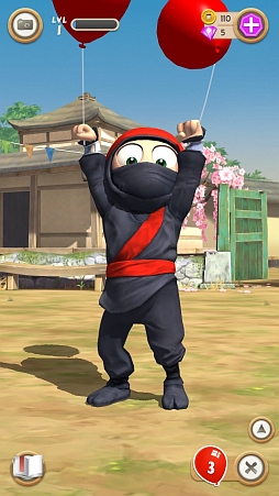 画像ギャラリー No.011のサムネイル画像 / 忍者をいじりまくるiOS向け育成アクションゲーム「Clumsy Ninja」を紹介する「(ほぼ)日刊スマホゲーム通信」第423回