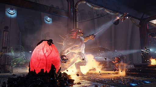 画像ギャラリー No.015のサムネイル画像 / 2K，「Evolve」の3回目となるメディア体験会を開催。新モンスター「レイス」や，惑星上での5日間の戦いを描く「脱出モード」を体験した