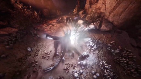 画像ギャラリー No.005のサムネイル画像 / 「Evolve」プレイアブルモンスター情報第2弾。触手によって浮遊し，強烈な雷撃でハンターを一網打尽にする「クラーケン」の詳細が公開