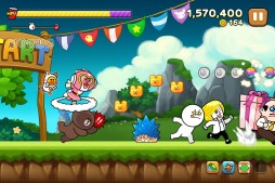 画像ギャラリー No.004のサムネイル画像 / ランニングアクションゲーム「LINE Party Run」がスマホ向けに配信開始