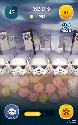 画像ギャラリー No.009のサムネイル画像 / 「LINE:ディズニー ツムツム」,新ツムの“侍大将ダース・ベイダー”と“足軽ストームトルーパー”が登場