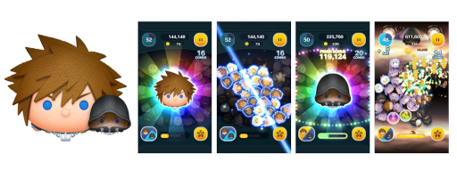 画像ギャラリー No.005のサムネイル画像 / 「LINE：ディズニー ツムツム」，“キングダム ハーツ”シリーズより“ソラ＆ロクサス”のペアツムが9月1日に登場