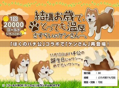 画像ギャラリー No.010のサムネイル画像 / 「てのひらワンコ」×「ぼくのハチ公〜残業アラーム〜」，コラボキャンペーンを実施