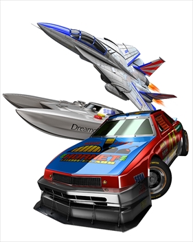 画像ギャラリー No.010のサムネイル画像 / 「ソニック&オールスターレーシング TRANSFORMED」,ホーネット号やF-14,ドリキャスコントローラに変形する「AGES」や,「バーニングレンジャー」モチーフのコースなどを紹介