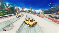 画像ギャラリー No.018のサムネイル画像 / 「ソニック&オールスターレーシング TRANSFORMED」,ホーネット号やF-14,ドリキャスコントローラに変形する「AGES」や,「バーニングレンジャー」モチーフのコースなどを紹介