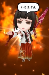 画像ギャラリー No.007のサムネイル画像 / 「戦国無双シュート」,「無双武将がちゃ」に阿国&藤堂高虎が新登場