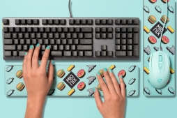 画像ギャラリー No.005のサムネイル画像 / マウスとほぼ同じ4色カラバリ展開。Mionixのキーボード用パームレスト兼マウスパッドがやはり派手な見た目で国内発売