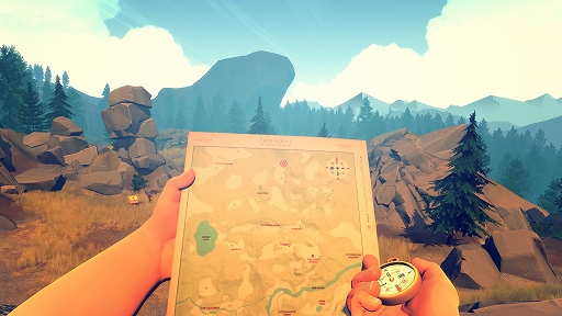 画像ギャラリー No.001のサムネイル画像 / サスペンスアドベンチャー「Firewatch」のプレイレポートをお届け。誰かに見られているという“静かな怖さ”がキモに