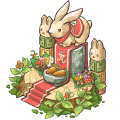 画像ギャラリー No.009のサムネイル画像 / 「楽園生活 ひつじ村」,ウサギたちのダイエットを手伝うイベントが開始に