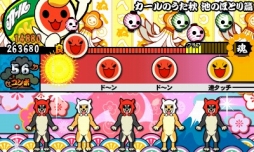 画像ギャラリー No.002のサムネイル画像 / 「太鼓の達人 どんとかつの時空大冒険」,明治のお菓子とコラボレーション