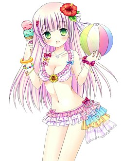 画像ギャラリー No.005のサムネイル画像 / 「神装!!ヴァルキリーカード」,限定水着コスチュームガチャを実施。30日まで