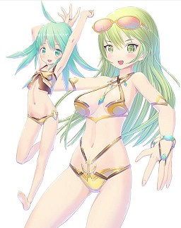 画像ギャラリー No.009のサムネイル画像 / 「神装!!ヴァルキリーカード」,限定水着コスチュームガチャを実施。30日まで