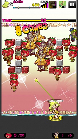 画像ギャラリー No.010のサムネイル画像 / 草食系ならぬ野菜系ゾンビをぶっ潰せ。iOS向けブロック崩し「フレッシュネスゾンビーズ」を紹介する「(ほぼ)日刊スマホゲーム通信」第529回