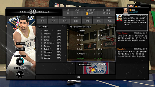 画像ギャラリー No.017のサムネイル画像 / 2K Sportsの「NBA 2K15」を体験プレイ。実写さながらのクオリティで表現された選手達のアクションと,NBAを知らなくても楽しめる育成モードなどに注目