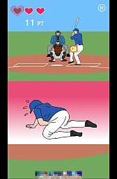 画像ギャラリー No.005のサムネイル画像 / 投手と打者の一騎打ち。スマホ向け野球(?)ゲーム「東京デッドボール」を紹介する「(ほぼ)日刊スマホゲーム通信」第557回