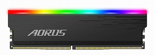 画像ギャラリー No.002のサムネイル画像 / GIGABYTE,DDR4-4400対応を謳う光るゲーマー向けメモリを発売