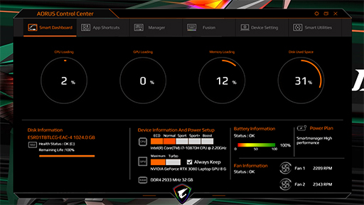 画像ギャラリー No.025のサムネイル画像 / GIGABYTEのハイエンドゲームノートPC「AORUS 17G」を試す。RTX 3080&300Hz液晶搭載にメカニカルキーボード採用と見どころは多い