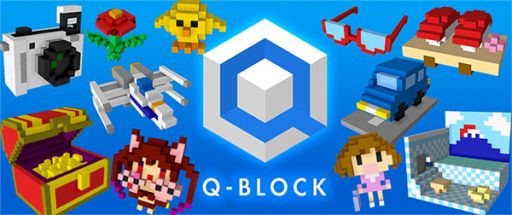 画像ギャラリー No.001のサムネイル画像 / 簡単操作で自由に3Dドット絵を作れるアプリ,「Q-BLOCK」の配信がスタート