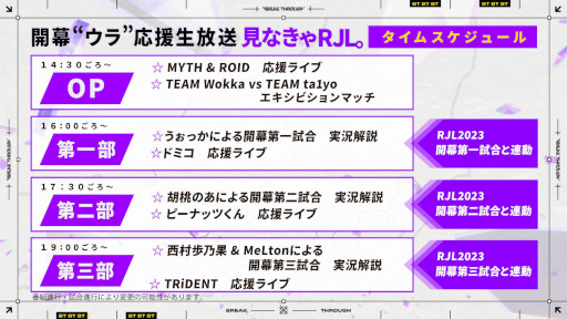 画像ギャラリー No.003のサムネイル画像 / 「R6S」，国内リーグ“RJL2023”開幕を祝う応援番組を3月18日に配信