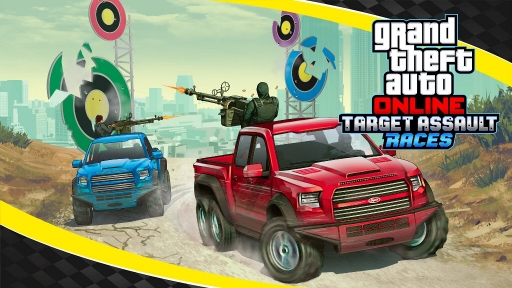画像ギャラリー No.001のサムネイル画像 / 「GTAオンライン」に「ターゲットアサルトレース」が実装。2人1組で戦闘用車両に乗って争う新モード