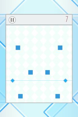 画像ギャラリー No.002のサムネイル画像 / 迫りくるブロックをタップでよけて進むミニゲーム「splitz」が配信を開始