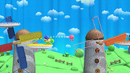 画像ギャラリー No.003のサムネイル画像 / 毛糸を集めて仲間を救うWii U「ヨッシー ウールワールド」は，“ヨッシーゲーム”初の2人同時プレイに対応