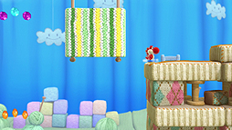 画像ギャラリー No.009のサムネイル画像 / 毛糸を集めて仲間を救うWii U「ヨッシー ウールワールド」は，“ヨッシーゲーム”初の2人同時プレイに対応