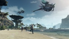 画像ギャラリー No.009のサムネイル画像 / 「XenobladeX」の最新スクリーンショットが公開。惑星ミラの美しい風景をバックに繰り広げられるバトルシーンは必見