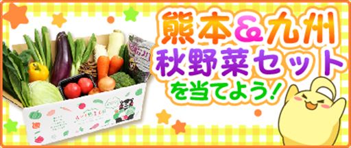 画像ギャラリー No.001のサムネイル画像 / 「ハッピーベジフル」，熊本＆九州産秋野菜セットのプレゼントキャンペーンを開催
