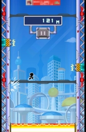 画像ギャラリー No.009のサムネイル画像 / 連続ジャンプでジャンパーズハイに!? スマートフォン向けジャンプクライミングゲーム「壁蹴りサスケ」を紹介する「（ほぼ）日刊スマホゲーム通信」第627回
