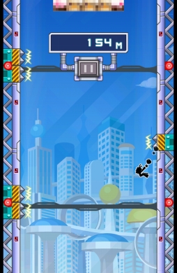 画像ギャラリー No.010のサムネイル画像 / 連続ジャンプでジャンパーズハイに!? スマートフォン向けジャンプクライミングゲーム「壁蹴りサスケ」を紹介する「（ほぼ）日刊スマホゲーム通信」第627回