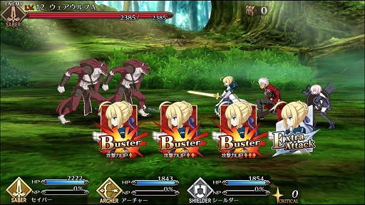 画像ギャラリー No.008のサムネイル画像 / 「Fate/Grand Order」,戦闘システムの詳細が明らかに。同じカードの絵柄やコマンドを揃えて攻撃を繰り出す「コマンドオーダーバトル」を紹介