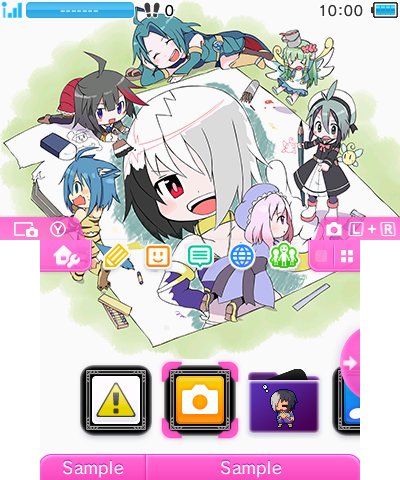 画像ギャラリー No.006のサムネイル画像 / 「魔神少女」,イラストコンテストの受賞作品を使用した3DS用テーマが配信に