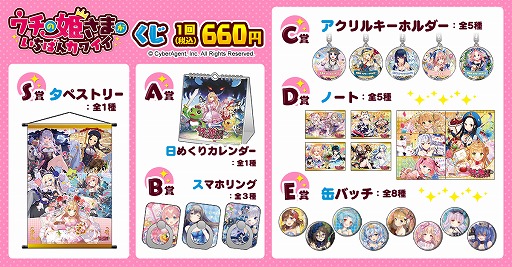 画像ギャラリー No.001のサムネイル画像 / 「ウチの姫さまがいちばんカワイイ」グッズが当たるくじが「eチャンス！」で販売開始