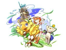 画像ギャラリー No.001のサムネイル画像 / 「New みんなのGOLF」が「ファイナルファンタジー30周年記念」とコラボ。チョコボに乗ってコースを走ったり，泳ぐことも可能